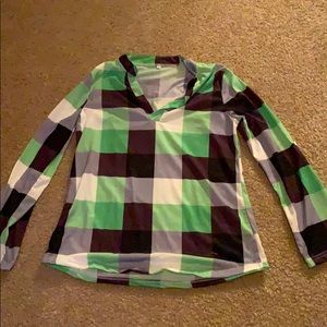 Green flannel shirt